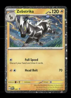 Zebstrika (Cosmos Holo) 201 Holo Scarlet & Violet Promo NM/M Pokemon - Image 1