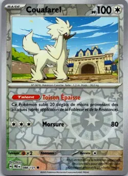 Carte Pokemon Couafarel 088/131 Reverse - 2025 - Image 1