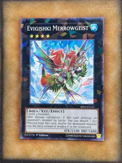 Yugioh Evigishki Merrowgeist BP03-EN121 Shatterfoil 1st Ed LP - Image 1