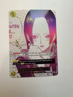One Piece You'll Frighten Me (R) OP14-118 (Alt Art) The Azure Sea's Seven (OP14) - Image 1