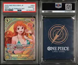 2025 ONE PIECE JPN EB03 HEROINES EDITION #053 NAMI PSA 10 Special Alt Art - Image 1