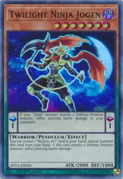 Twilight Ninja Jogen - SHVA-EN026 - Super Rare - 1st Edition Near Mint Yugioh! C - Image 1
