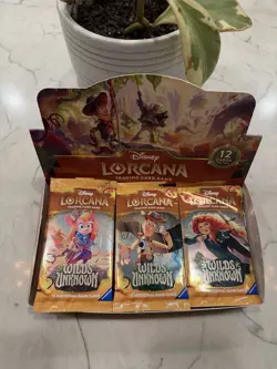 ~Disney Lorcana Wilds Unknown 24 Booster Packs OPENED~ Please Read - Image 1