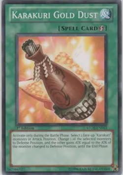 Karakuri Gold Dust - STOR-EN053 - Common - Unlimited Edition Near Mint Yugioh! C - Image 1