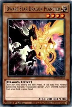 Dwarf Star Dragon Planeter - TOCH-EN034 - Rare - 1st Edition Near Mint Yugioh! C - Image 1
