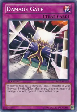 Damage Gate - YSKR-EN048 - Common - 1st Edition Near Mint Yugioh! Card - Image 1