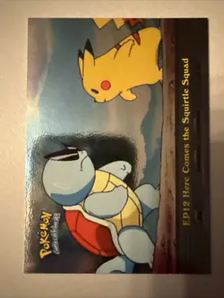 EP12 Here Comes the Squirtle Squad - TV Animation Edition - Pokemon Topps Card - Image 1