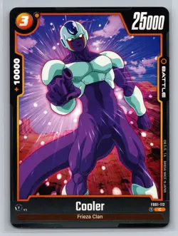 Cooler FB01-112 Dragon Ball Super C Battle Card Frieza Clan - Image 1