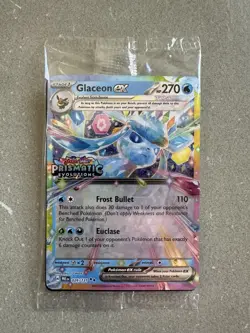 Glaceon EX Prismatic Evolutions STAMPED Sealed Promo Card 026/131 Surprise Box - Image 1