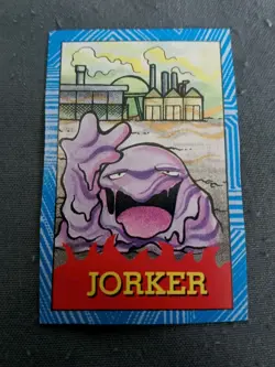 -NM Pokemon Muk CoroCoro Poker Karuta Mini Card 1996 Kageru Himeno Art Joker - Image 1