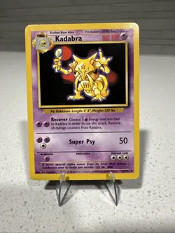 Pokemon TCG 1999 Kadabra Non Holo Card #32/102 Vintage - Image 1