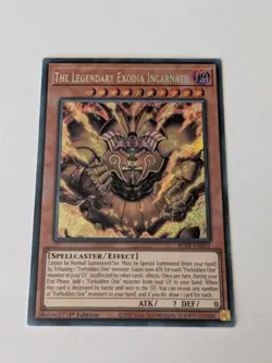 Yugioh The Legendary Exodia Incarnate BLTR-EN051 Secret Rare 1st Edition NM - Image 1