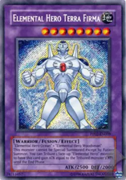 Yugioh! LP Elemental Hero Terra Firma - PP02-EN009 - Secret Rare - Unlimited Edi - Image 1