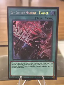 Sky Striker Mobilize - Engage! Secret Rare L26D-ENS10 Alt Art YUGIOH Free Ship! - Image 1