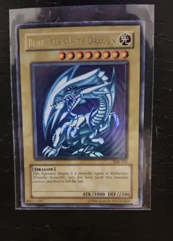 Konami Blue-Eyes White Dragon SDK-001 Kaiba Ultra Rare Holo Yu-Gi-Oh MP - Image 2