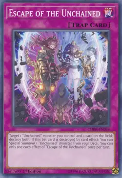 Yugioh! Escape of the Unchained - CHIM-EN069 - Common - 1st Edition Near Mint, E - Image 1