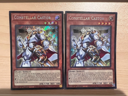 2X Yugioh Constellar Castor BLGG-EN016 Secret Rare 1st Edition Near Mint - Image 1