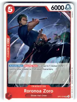 A Fist of Divine Speed #OP11-016 Roronoa Zoro - Image 1