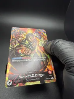 Monkey D. Dragon Alt Art Parallel Leader OP07-001 One Piece TCG OP07 English - Image 2
