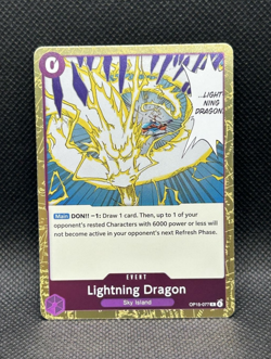 Lightning Dragon OP15-077 Adventure on Kami's Island Foil English One Piece - Image 1