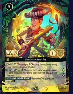 🔥Lorcana Foil Woody - Jungle Guide Set Champs Top-8 Promo Wilds Unknown 54/P3🔥 - Image 2