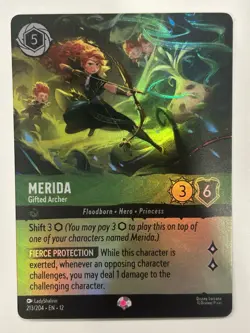 Disney Lorcana Merida - Gifted Archer (Epic) 213/204 Wilds Unknown - Image 1