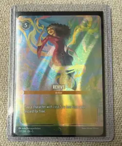 2024 DISNEY LORCANA EN 5 SHIMMERING SKIES ENCHANTED 207 REVIVE TOP LOADER 🚨🚨🚨 - Image 1