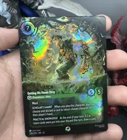 Disney Lorcana Milo Thatch Getting His Hands Dirty Enchanted Foil 230/204 EN - Image 1