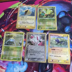 Pokemon TCG Vintage Common/Uncommon Reverse Holo Lot of 5 LP Cards - Image 1