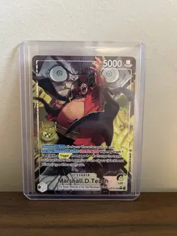 Bandai One Piece Card Game Marshall D. Teach Leader Alt Art OP16-080 - Image 1
