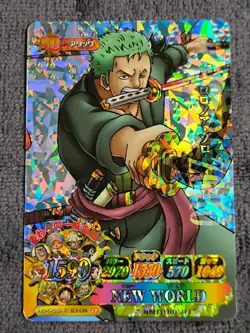 One Piece 2011 BANDAI BERRY MATCH IC ZORO IC1 DIAMOND HOLO VINTAGE CARD PROMO - Image 1