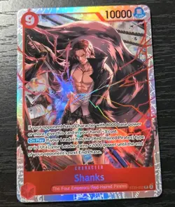 One Piece CCG Starter Deck Shanks SR Holo Card ST23-002 NM - Image 1