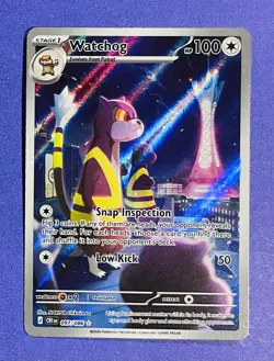 Pokemon WATCHDOG 97/86 Holo Chaos Rising Illustration Rare Card: *never played* - Image 2