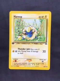 Pokemon Cards: 1st Edition Neo Discovery Common: Mareep 58/75 - Image 1