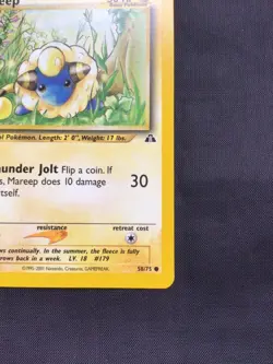 Pokemon Cards: 1st Edition Neo Discovery Common: Mareep 58/75 - Image 4