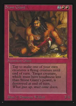 Stone Giant NM Collectors' Edition MTG Magic the Gathering Red English Card - Image 1