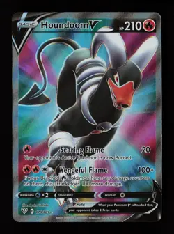 Houndoom V 178/189 Ultra Rare Darkness Ablaze Pokemon Cards - Image 1