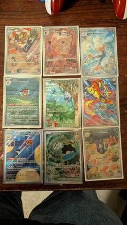 Pokemon Card Stellar Crown & Destined Rivals Illustration Rare Lot (Near Mint) - Image 1