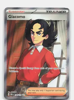 Giacomo 138/131 Holo Ultra Rare Prismatic Evolutions Pokemon Near Mint - Image 1