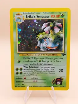 Erika's Venusaur Gym Challenge Holo Rare No. 4/132 Pokemon Card - 2000 SWIRL - Image 1
