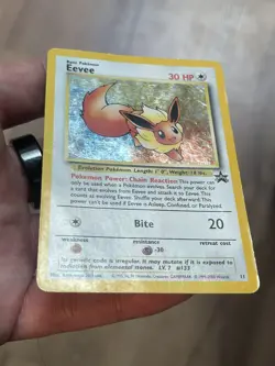 Pokemon Eevee Holo Wizards Of The Coast Black Star Promo 11 2000 - Image 3