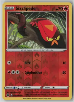 Sizzlipede 009/073 Pokemon Champion's Path Reverse Holo Card Near Mint (NM) 1 - Image 1