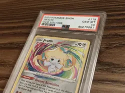 Pokemon 2020 SWSH Vivid Voltage Jirachi 119/185 Amazing Rare Holo PSA 10 - Image 3
