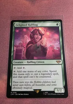 MTG Delighted Halfling | Universes Beyond: The Lord of the Rings | NM/Mint - Image 1