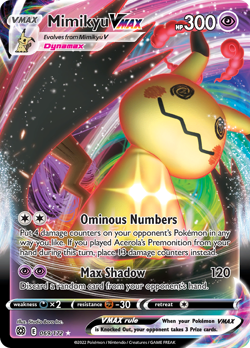 Mimikyu VMAX 069/172 Holo VMAX Rare Brilliant Stars NM/M Pokemon - Image 4