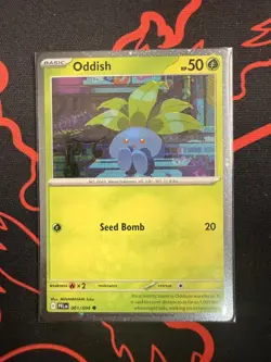 Oddish 001/094 Cosmos Holo Promo, Phantasmal Flames, Pokemon TCG NM - Image 1