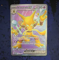 Pokemon TCG Alakazam ex 188/165 SV 151 Full Art NM - Image 1