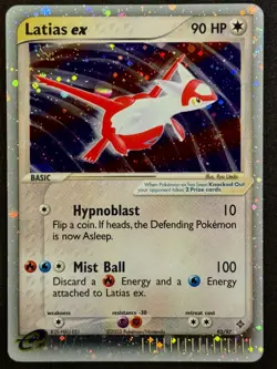 *2 SWIRLS* Pokemon Latias ex 93/97 EX Dragon 2003 Clean Holo Vintage MP - Image 1