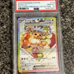 Pokemon TCG Eevee EX SVP 174 Prismatic Evolutions SPC Promo PSA 10 - Image 1