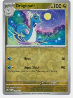 Pokemon 151 Dragonair 148/165 Reverse Holo PACK FRESH - Image 1
